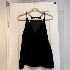 Elizabeth and James Black Velvet T-back Camisole